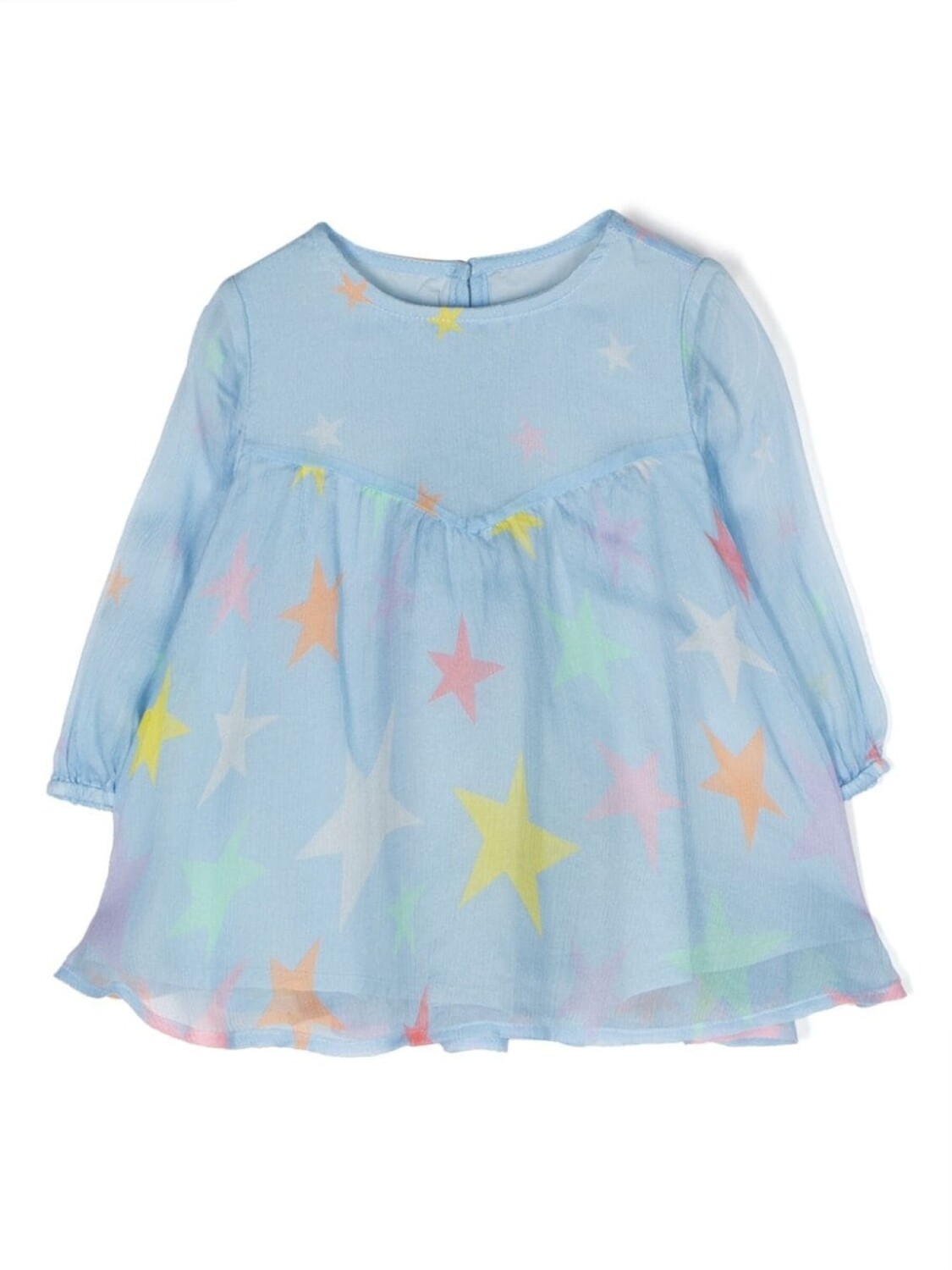 

Stella McCartney Kids блузка с принтом и сборками, синий