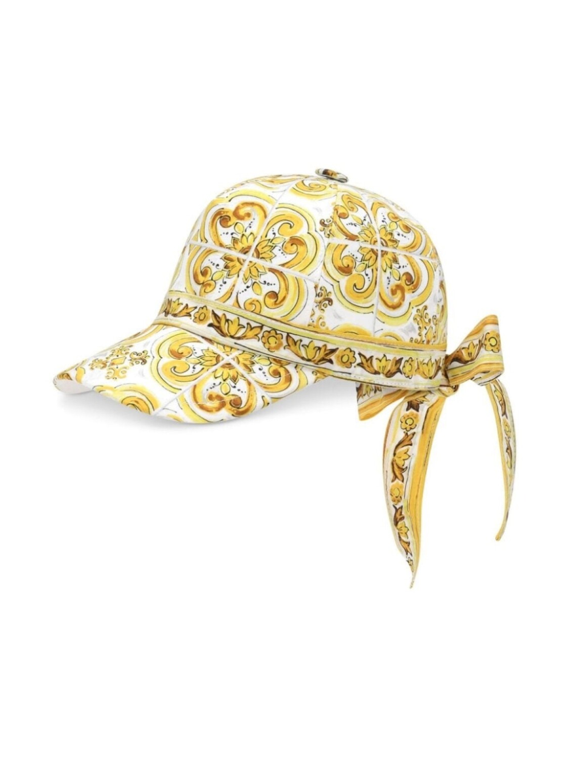 

Dolce & Gabbana Kids кепка с принтом Majolica, желтый