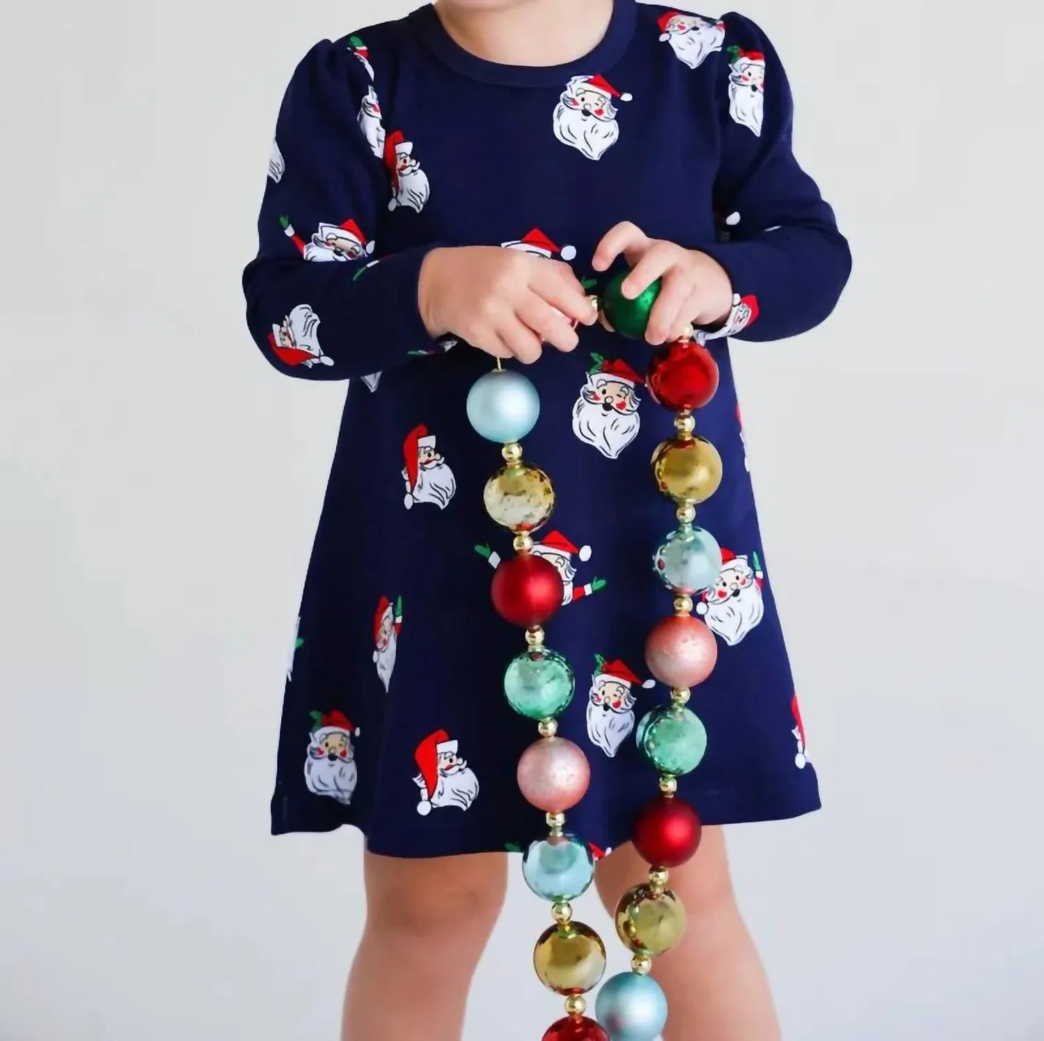 The Beaufort Bonnet Company Girls' Penny Play Dress In Jolly Old St Nick