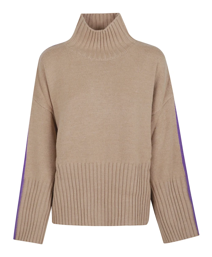 

Коричневый шерстяной свитер осень-зима 2025 Pinko, коричневый