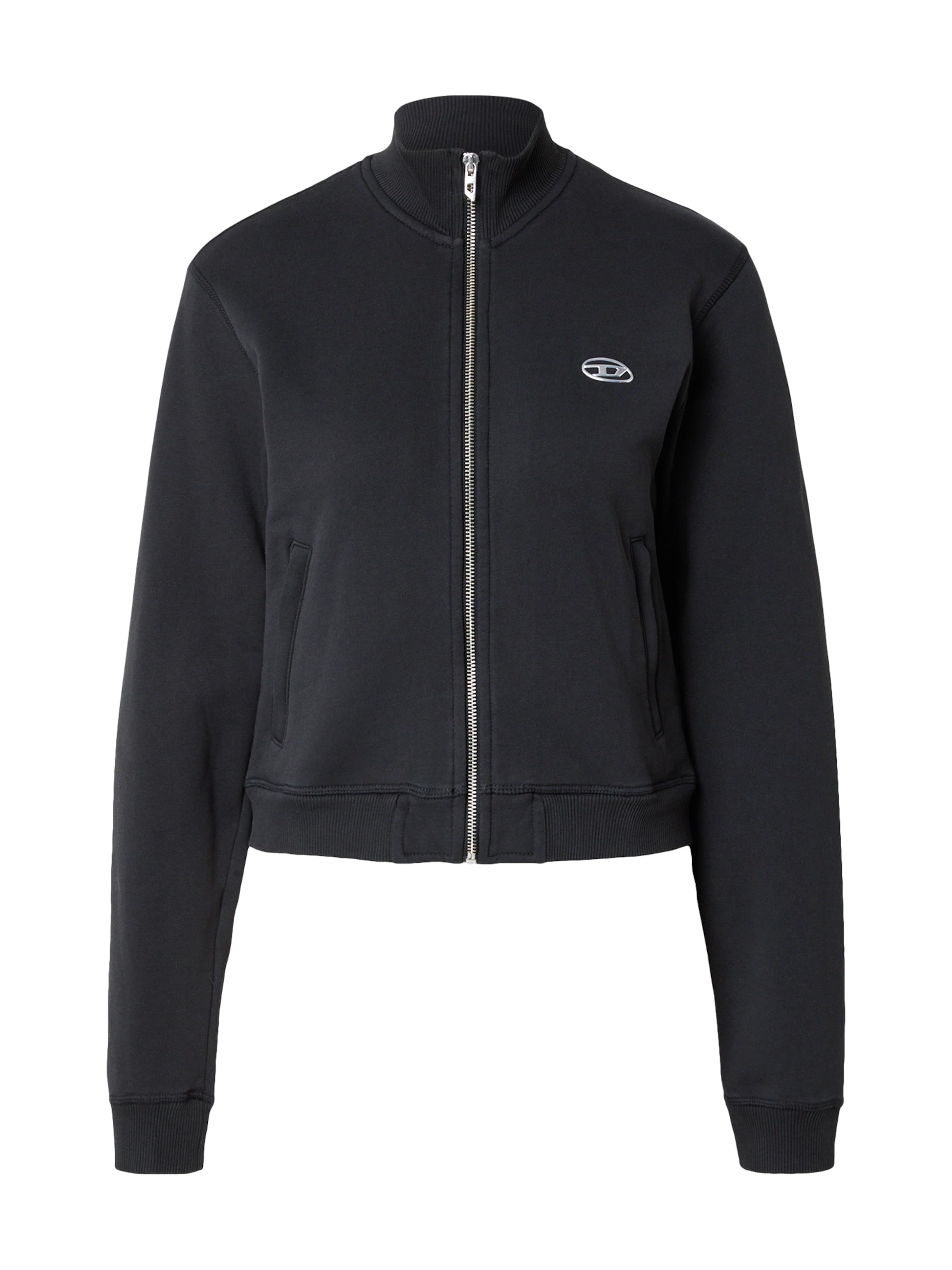 

DIESEL Толстовка с молнией 'F-FLACIN-OD' в черном цвете, Черный, DIESEL Толстовка с молнией 'F-FLACIN-OD' в черном цвете