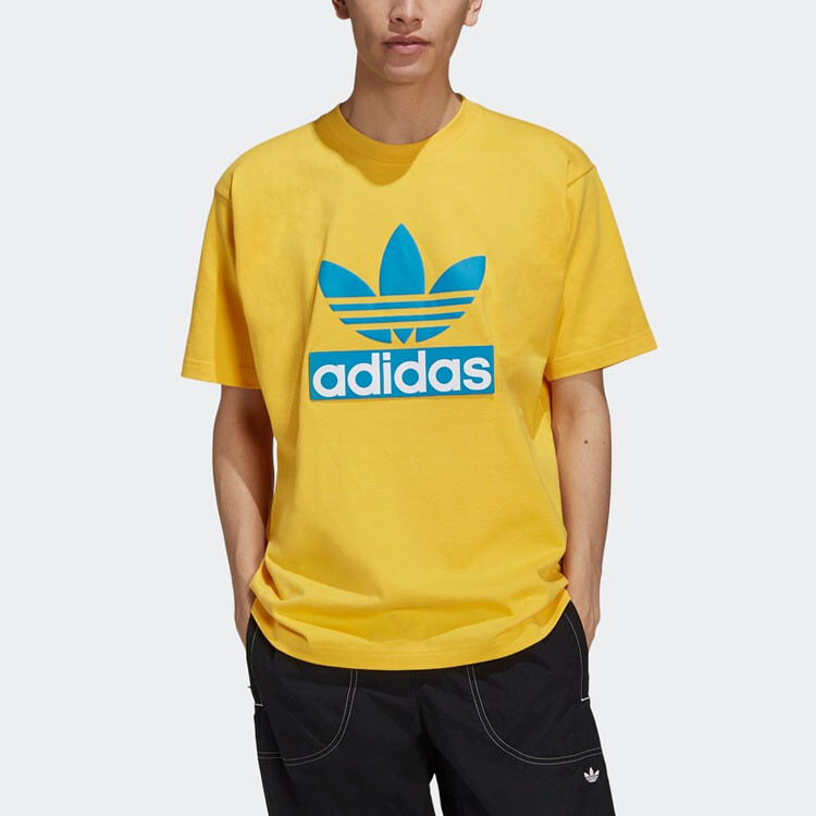 Футболка Big Trfl мужская желтая Adidas Originals, желтый — фото 2