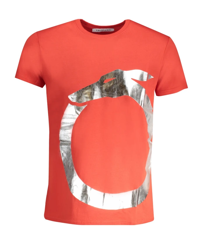 

Красная мужская футболка с коротким рукавом Trussardi, красный