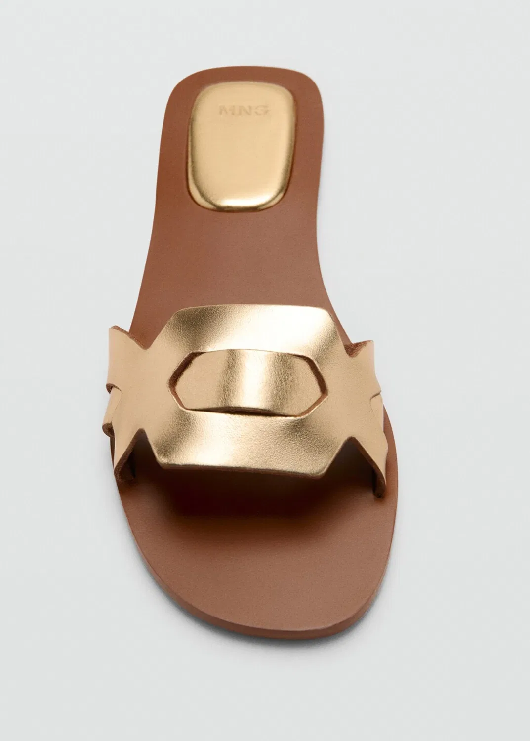 Сандалии Mango Teen, Gold — фото 4