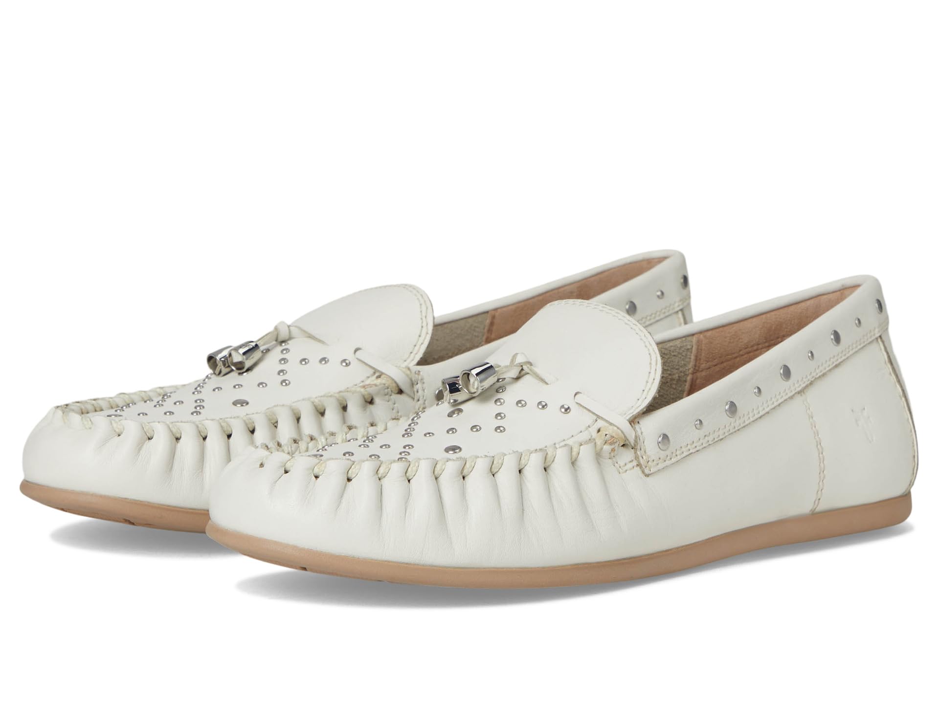 Лоферы Frye Naya Stud Moc, белый