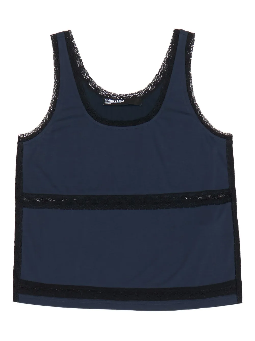 

Топ с кружевной отделкой Bimba y Lola, синий