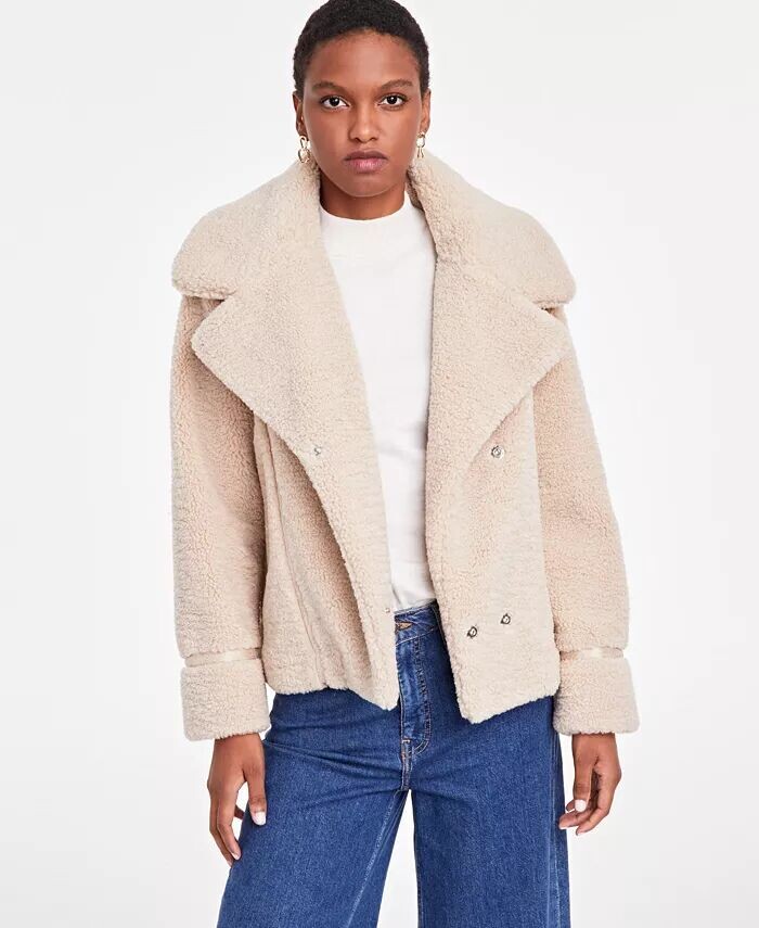 

Женская флисовая куртка Teddy Moto On 34th, коричневый/бежевый