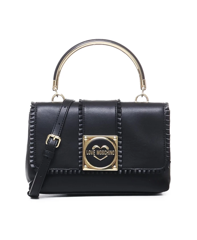 

Сумка с логотипом и металлической ручкой Love Moschino, черный