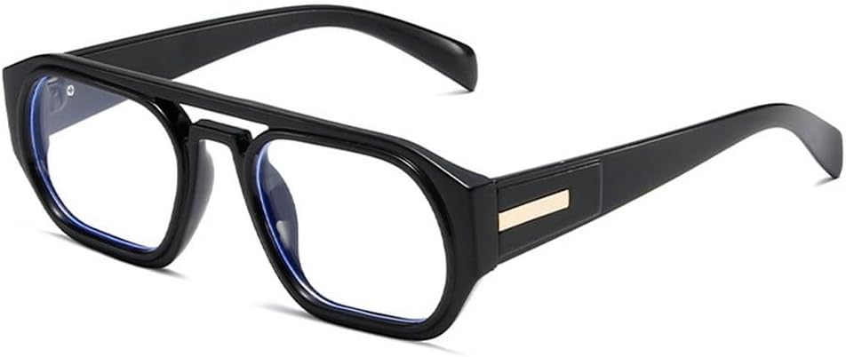 

Ретро солнцезащитные очки с двойной перемычкой, многоугольные, квадратные, женские, модные, зеленые и оранжевые, с защитой от УФ-излучения UV400, мужские, прозрачные, с градиентным переходом SKFGNX, Black Clear