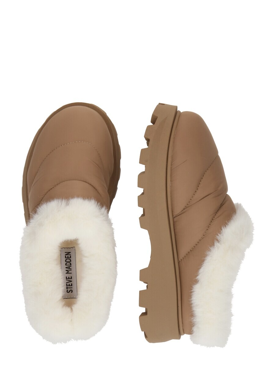 Ботинки женские Steve Madden с мехом, темно-бежевый — фото 2