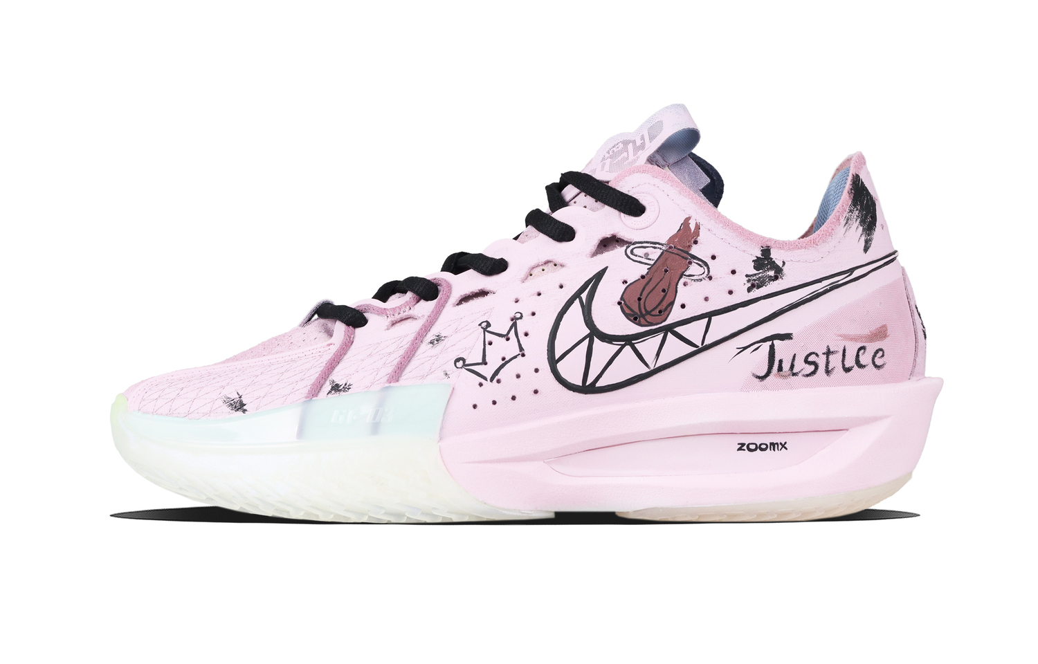 

Nike Кроссовки баскетбольные Air Zoom G.T. Cut 3 Pink Charm амортизирующие нескользящие низкие unisex розовые