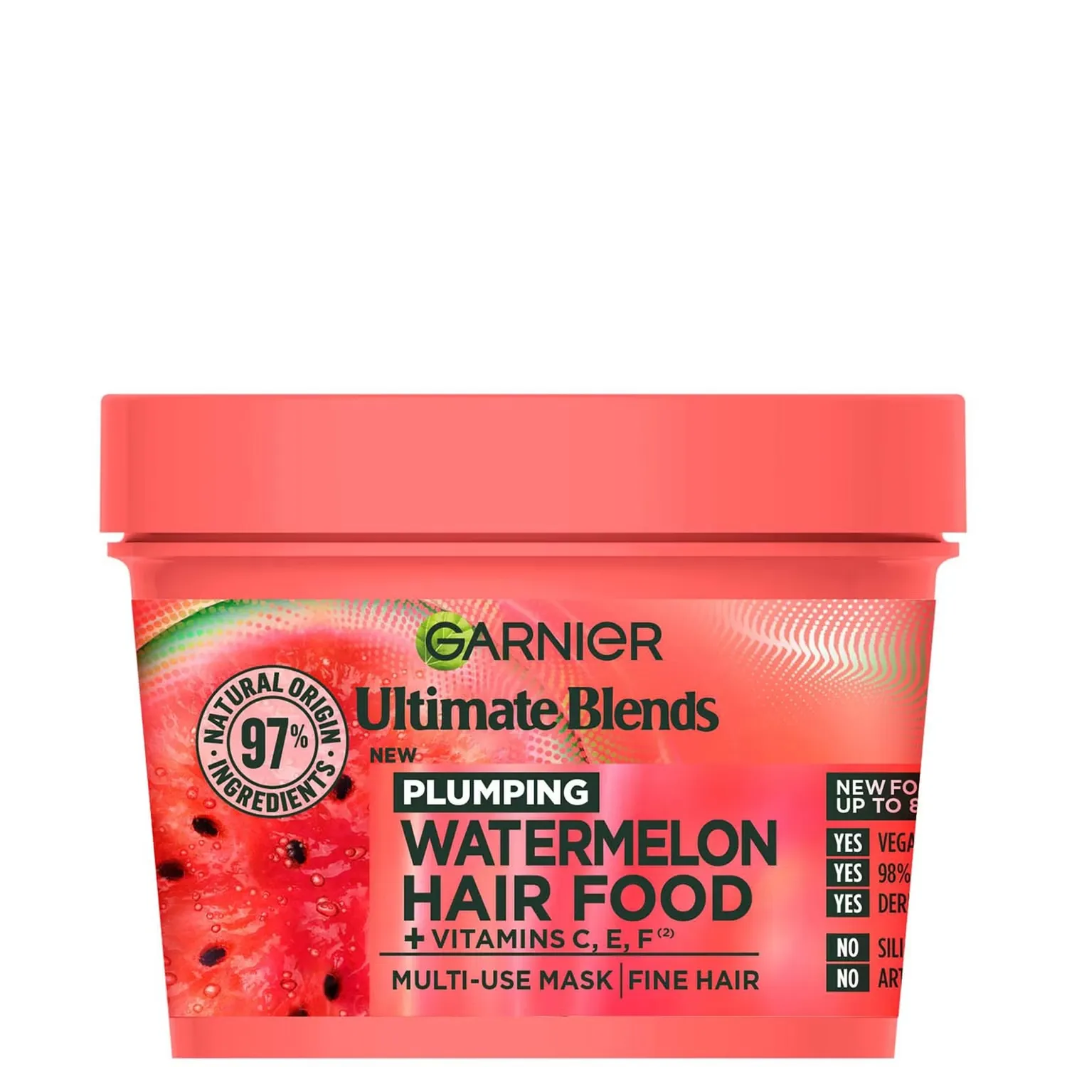 

Ultimate Blends Укрепляющая маска для волос с арбузом 3 в 1, 390 мл Garnier