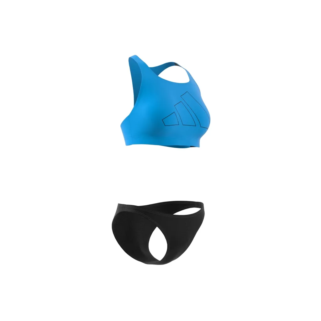 

Бикини-бюстье adidas Performance "BIG BARS BIKINI", цвет Blue Burst / Black