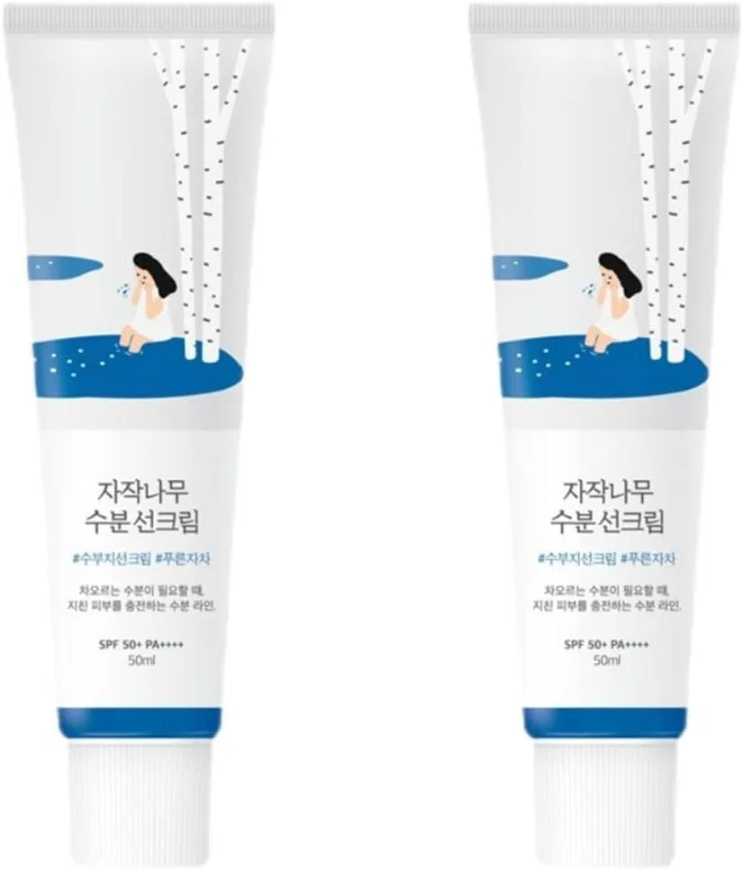 Солнцезащитный крем для лица Round Lab Birch Juice Sunscreen SPF 50+ PA++++, 2x50 мл Bonsem
