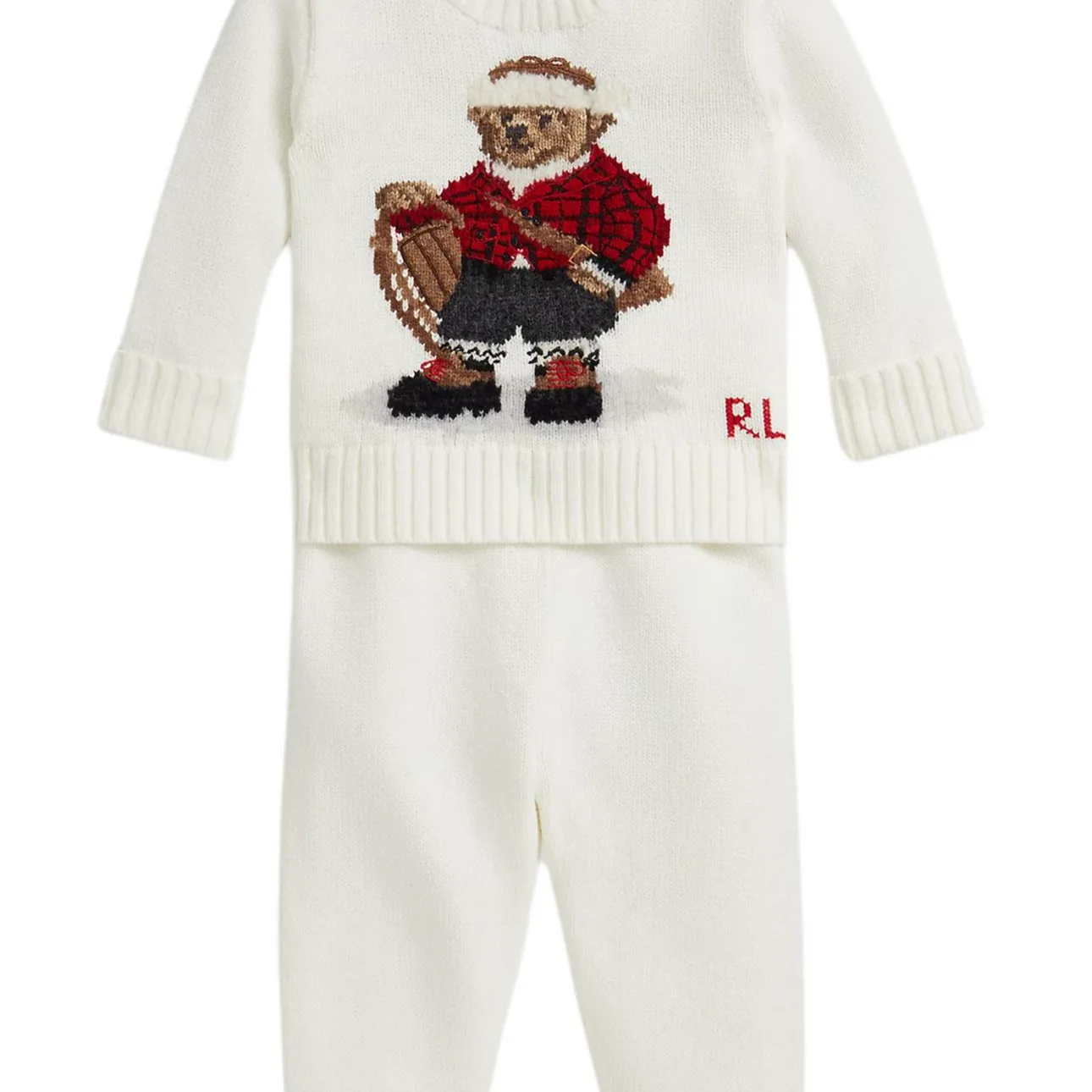 Повседневная спортивная одежда для малышей Polo Ralph Lauren, cream — фото 4