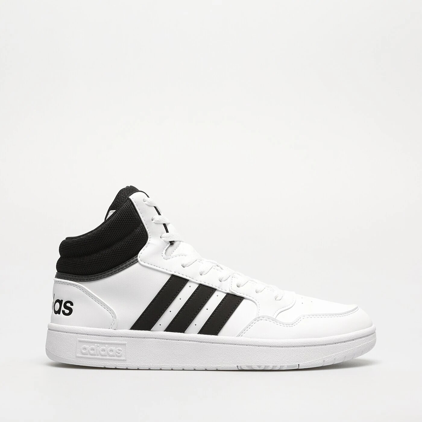 Кроссовки высокие Adidas Hoops 3.0, белый / черный — фото 3