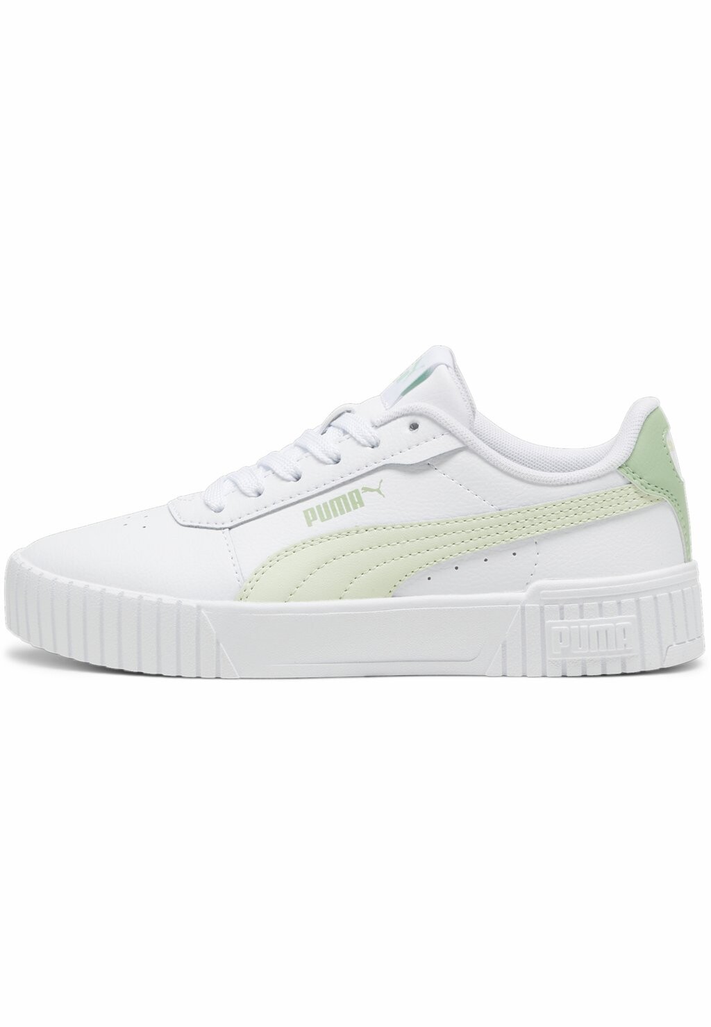 

Низкие кроссовки Carina 2.0 Puma, цвет white green illusion pure green