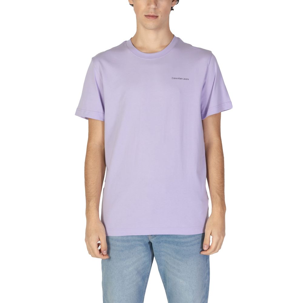 

Футболка из фиолетового хлопка Calvin Klein Jeans