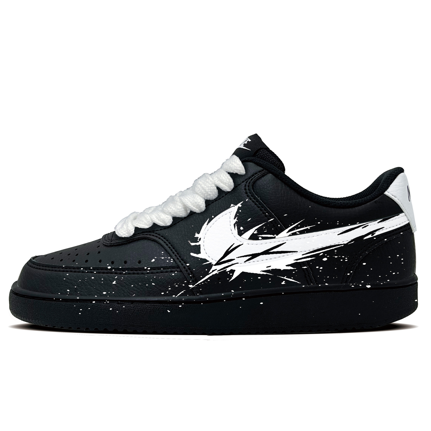 

Nike Court Vision 1 Gale Blade Abrasion Resistant Low top Skateboard Shoes мужские черно-белые