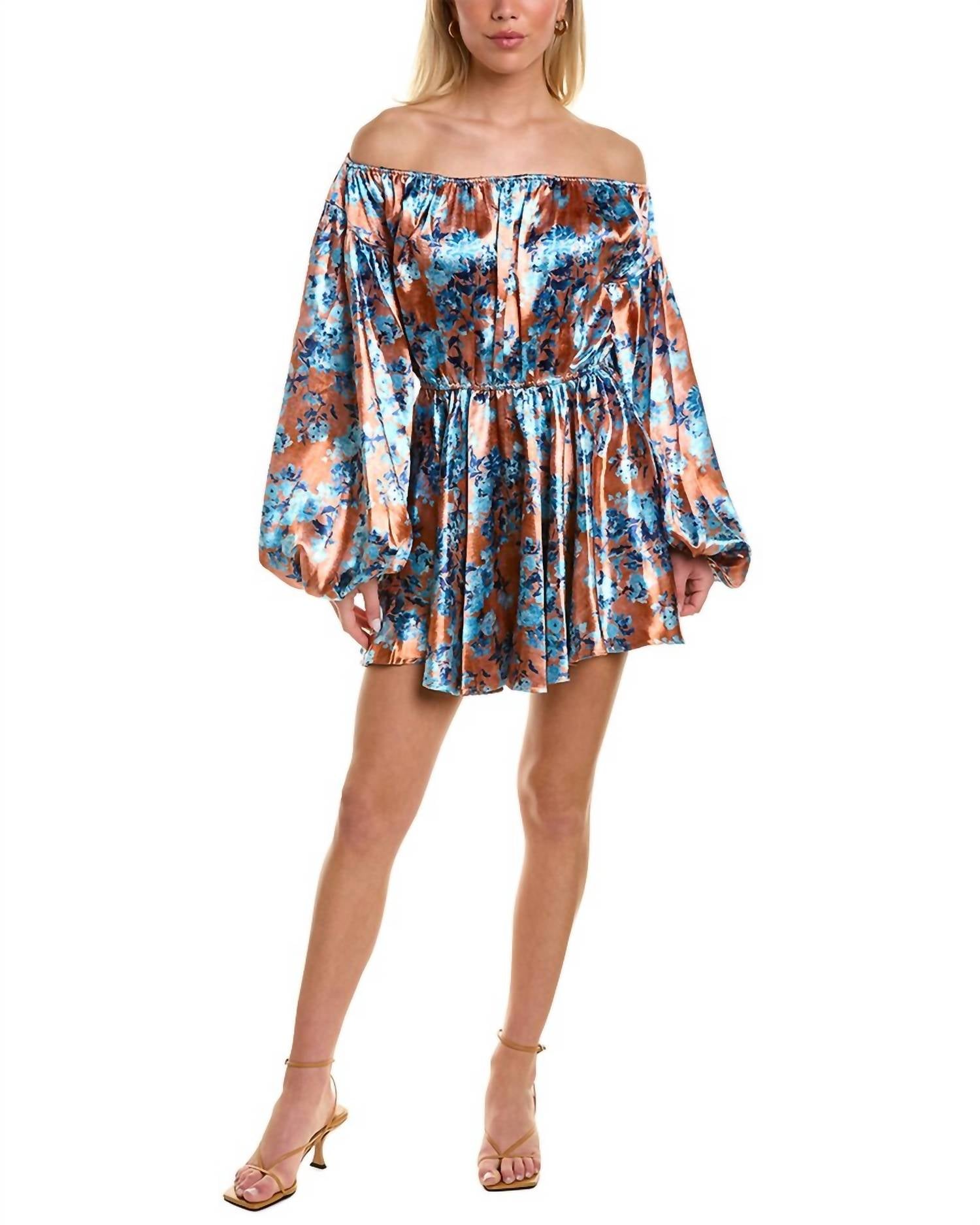 

Платье Charli в цвете Rust Summer Flora Caroline Constas