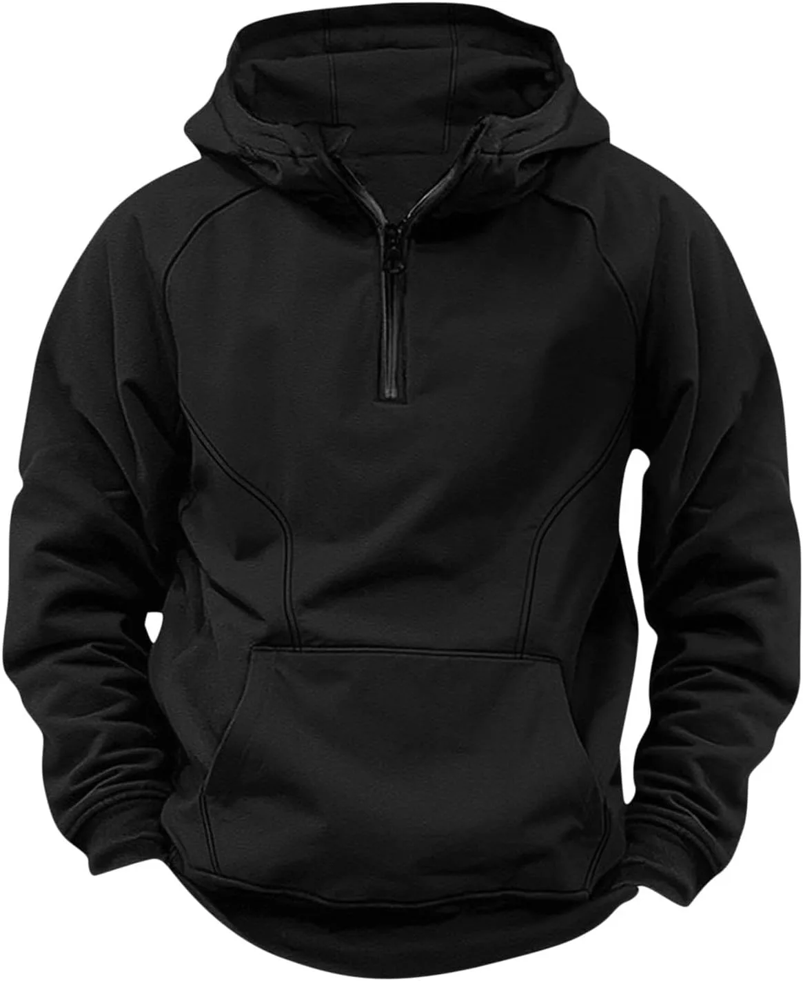 

Карго худи для мужчин casual с карманом и молнией