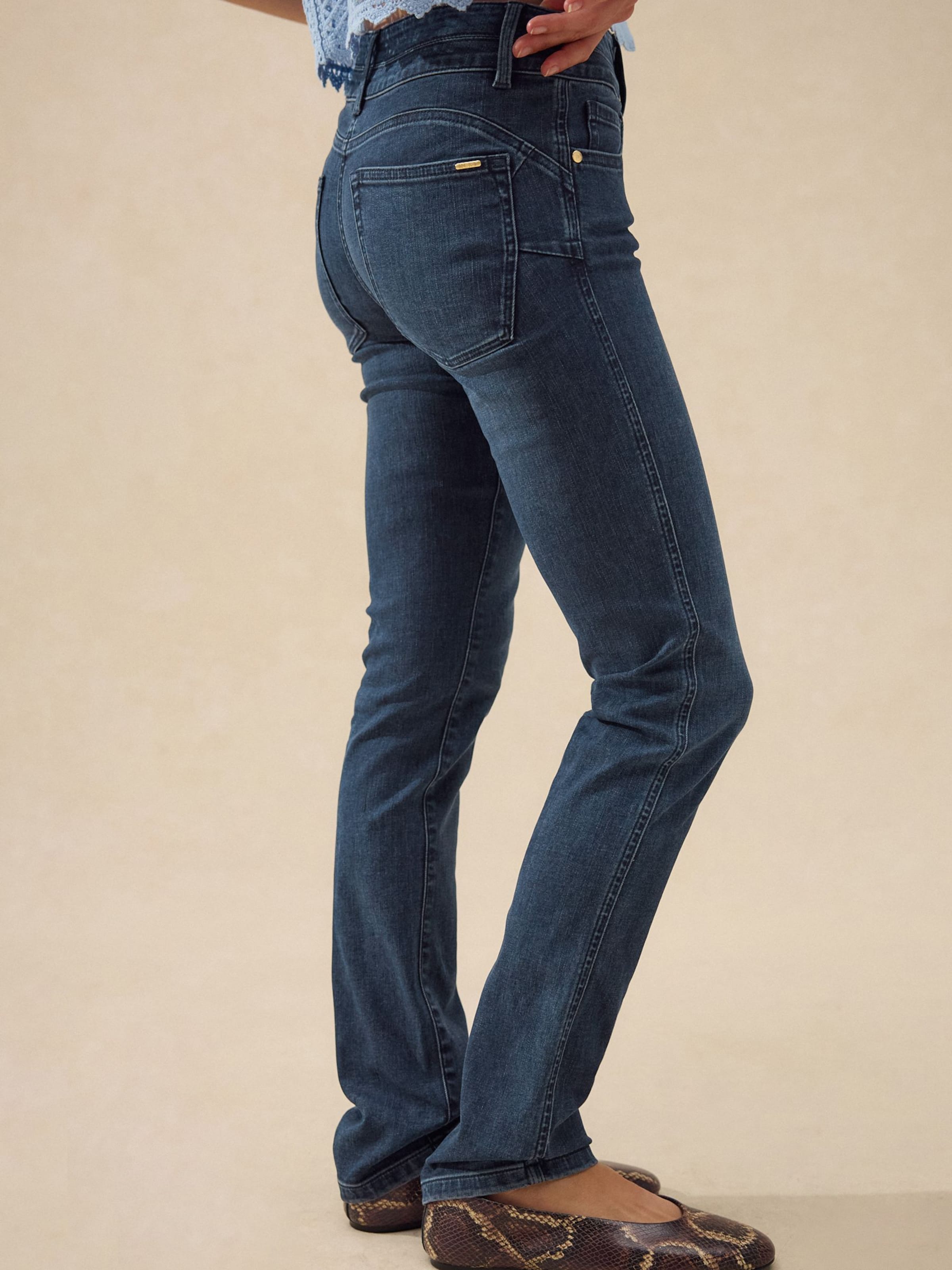Next Джинсы Slim fit в синем дениме — фото 2