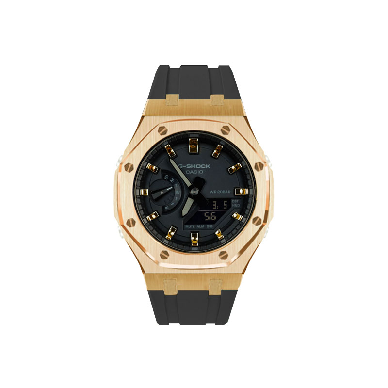 

CASIO Часы Unisex Liquid Crystal/Analog Dual Display Series 48.5mm Black Watch, Enchanted Golden Starry Reflection