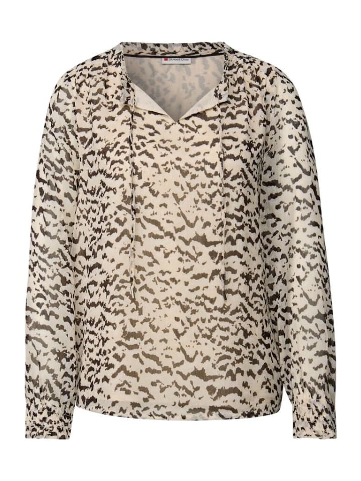 

Блузка с длинными рукавами в утреннем бежевом цвете Street One