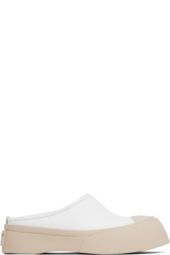 Белые мокасины Pablo Sabot Slip-on Marni