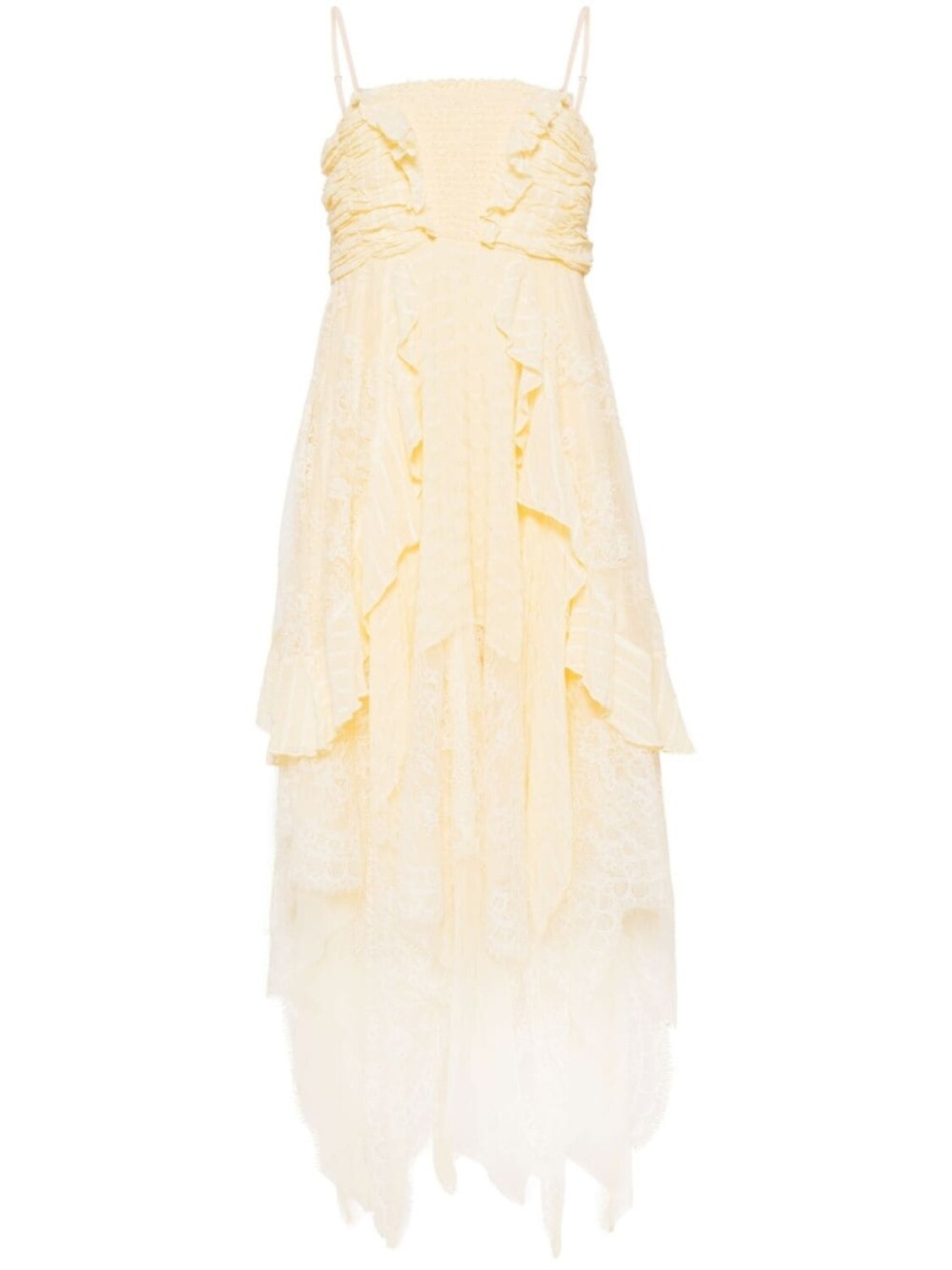 

Прозрачное платье макси Free People, желтый