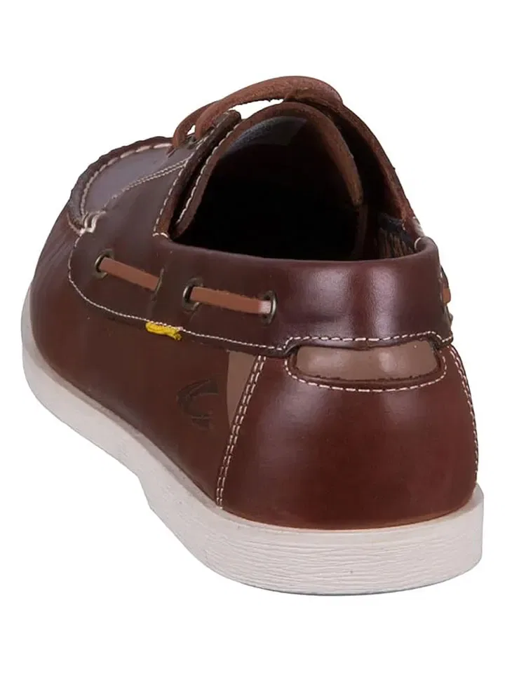 Мокасины кожаные светло-коричневые Camel Active — фото 3