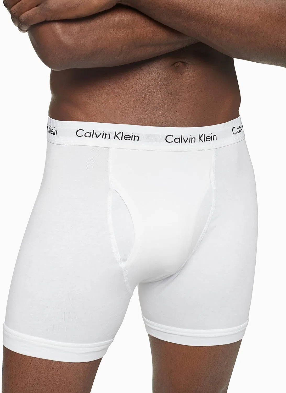 Боксеры, Cotton Stretch, Calvin Klein, Белый — фото 3