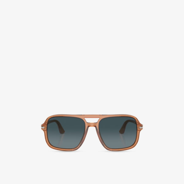

Солнцезащитные очки Persol "авиаторы" в ацетатной оправе, коричневый