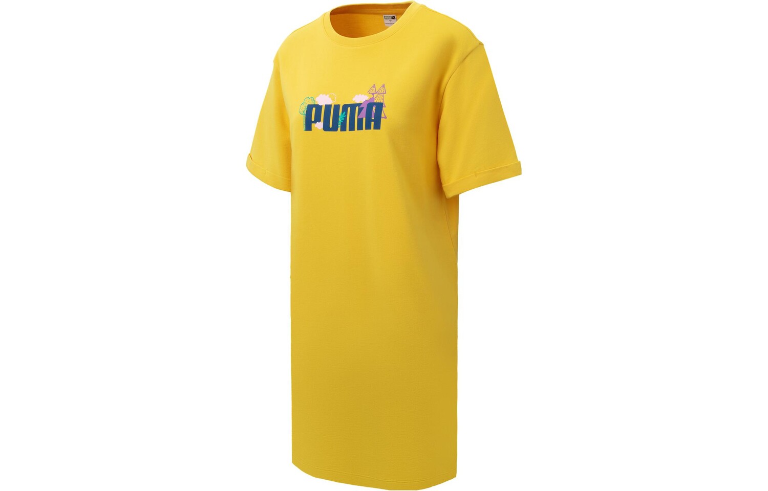 

Платье с короткими рукавами женское желтое Puma