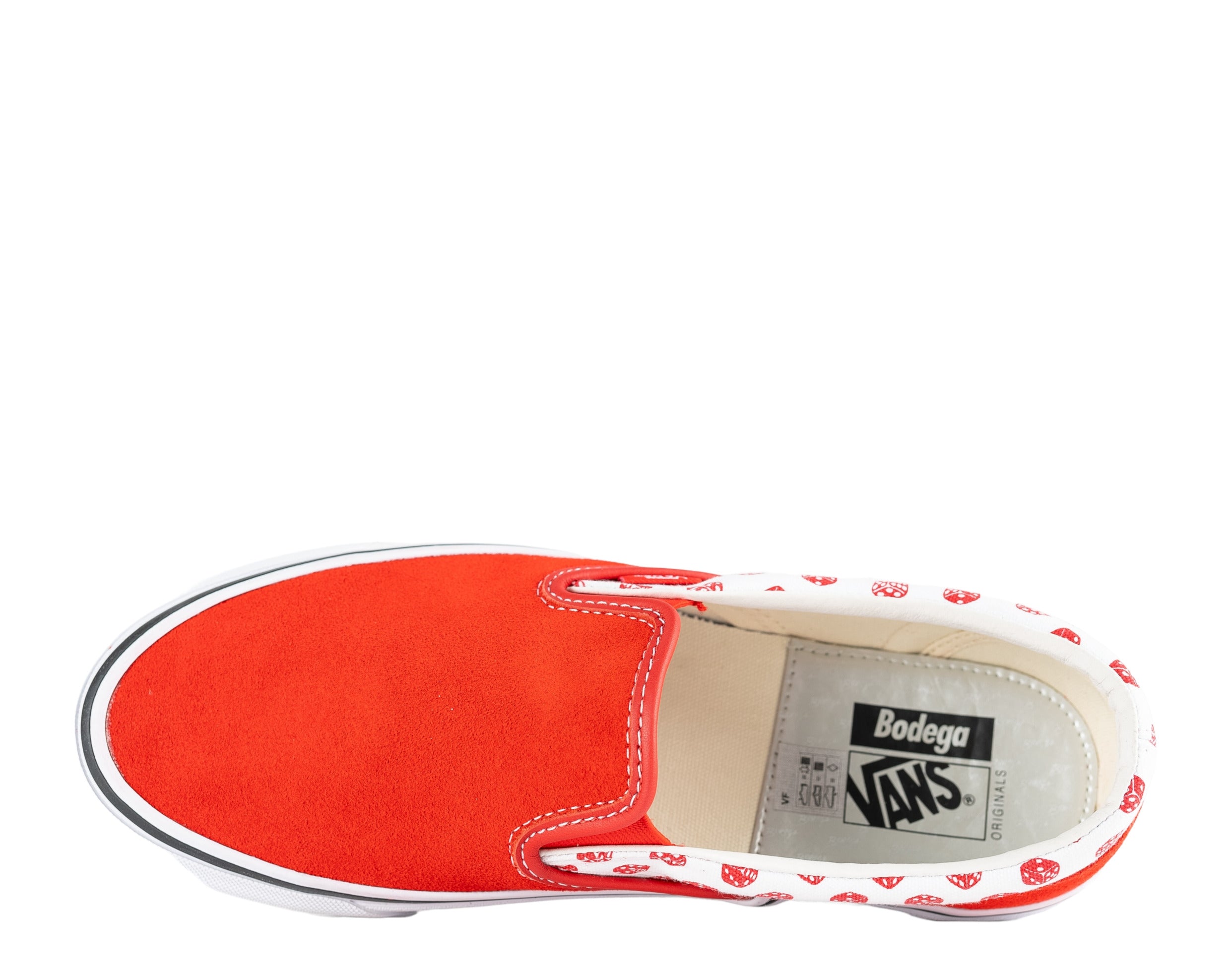 Vans x Bodega Классические Слипоны OG Dice High Stakes Кроссовки Низкие, красный — фото 4