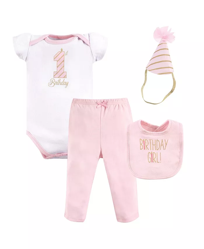 

Подарочный набор для девочки Hudson Birthday, черно-розовый, 12-18 месяцев Hudson Baby