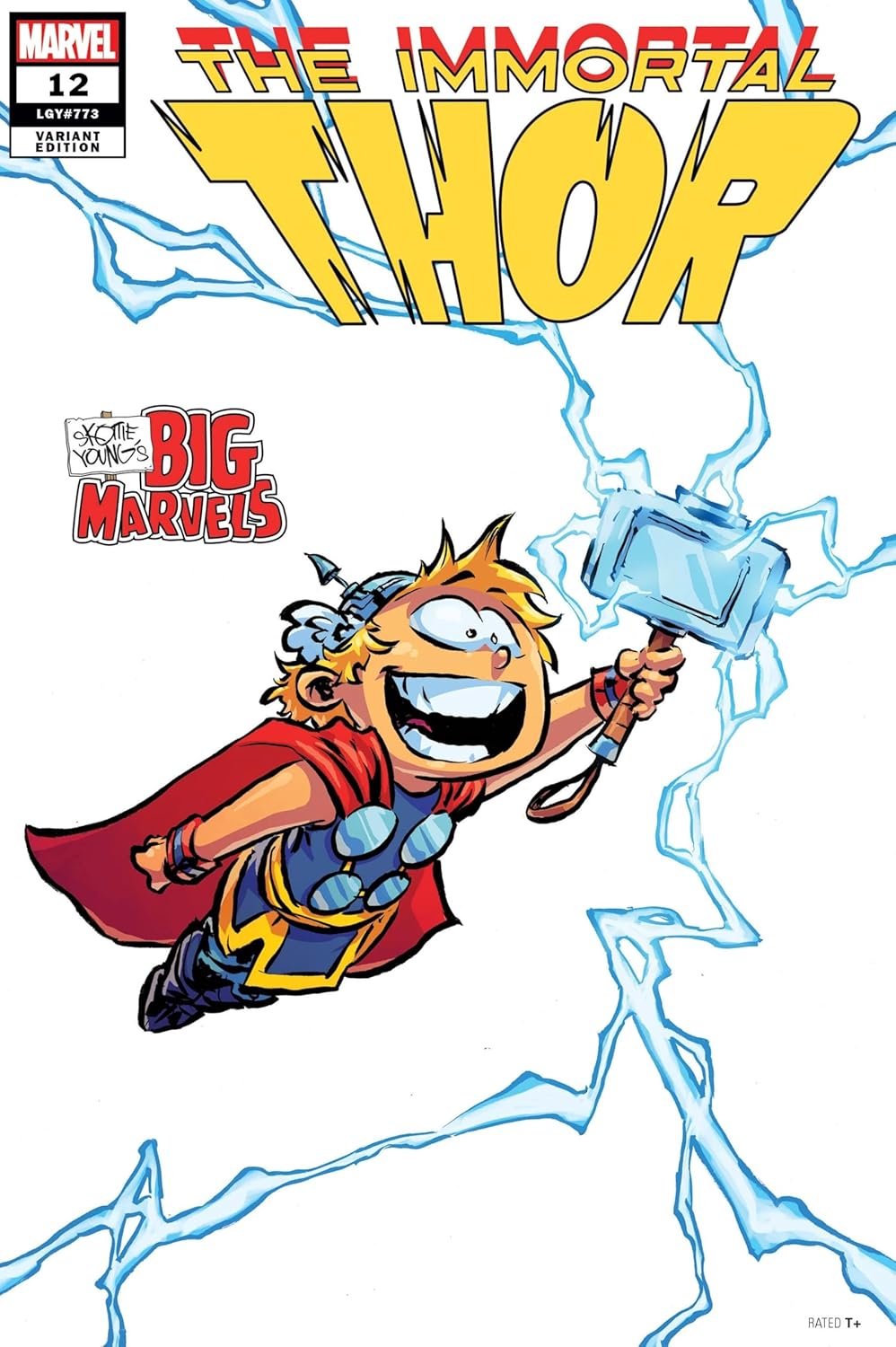

The Immortal Thor #12 Big Marvels Variant Cover by Skottie Young with Rated Comics Acrylic Backer (Rated Comics)