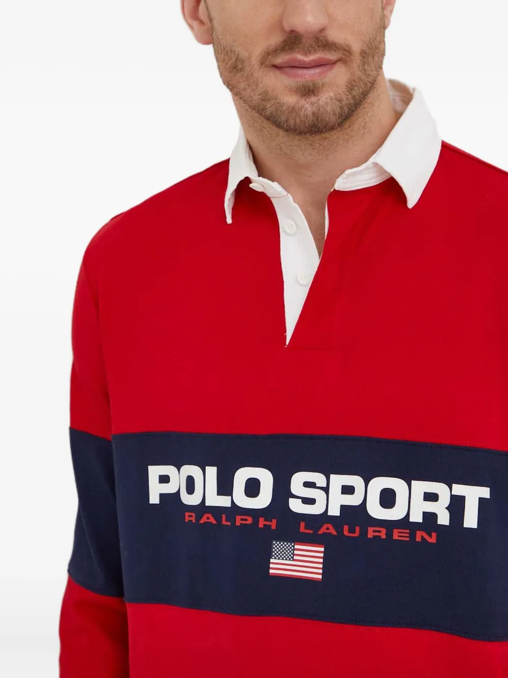 Рубашка поло с длинными рукавами Polo Ralph Lauren, красный — фото 4
