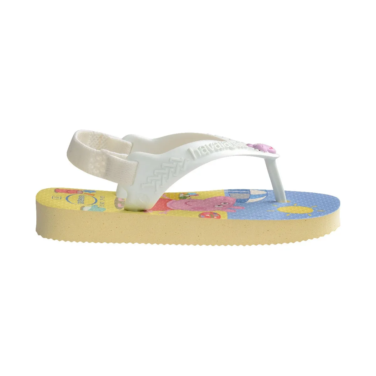 Сланцы детские Hav. Baby Peppa Pig Buttercream 254 Havaianas, многоцветный — фото 2
