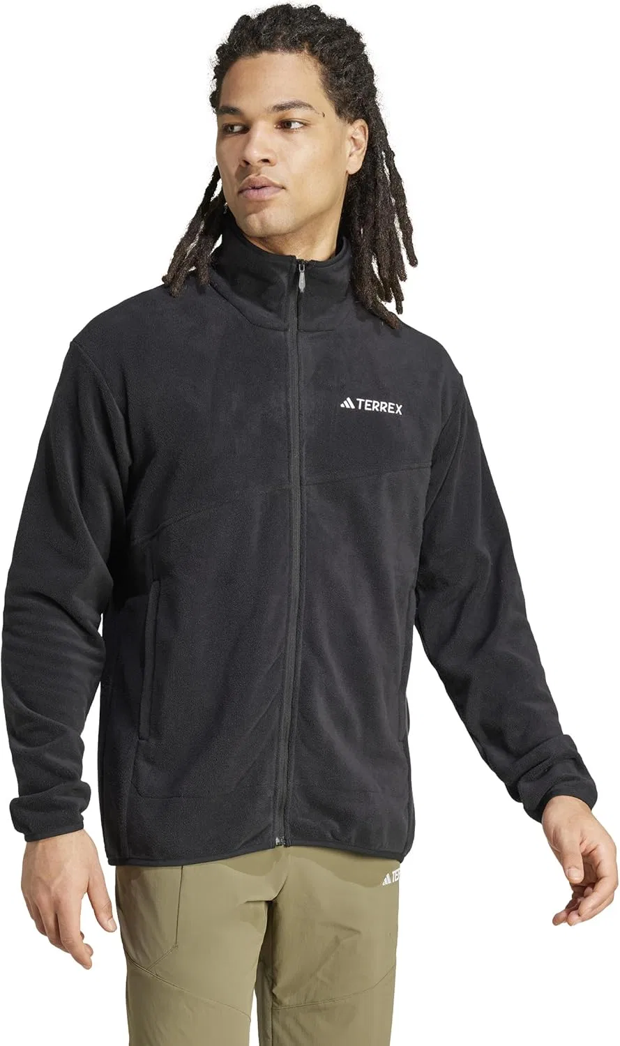 Толстовка Adidas Terrex Multi Full-Zip Fleece, Black, X-Large — фото 4