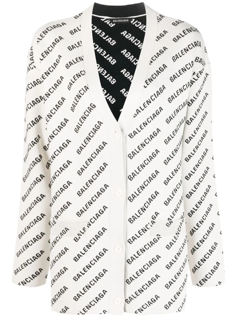 

Кардиган с логотипом BALENCIAGA, белый