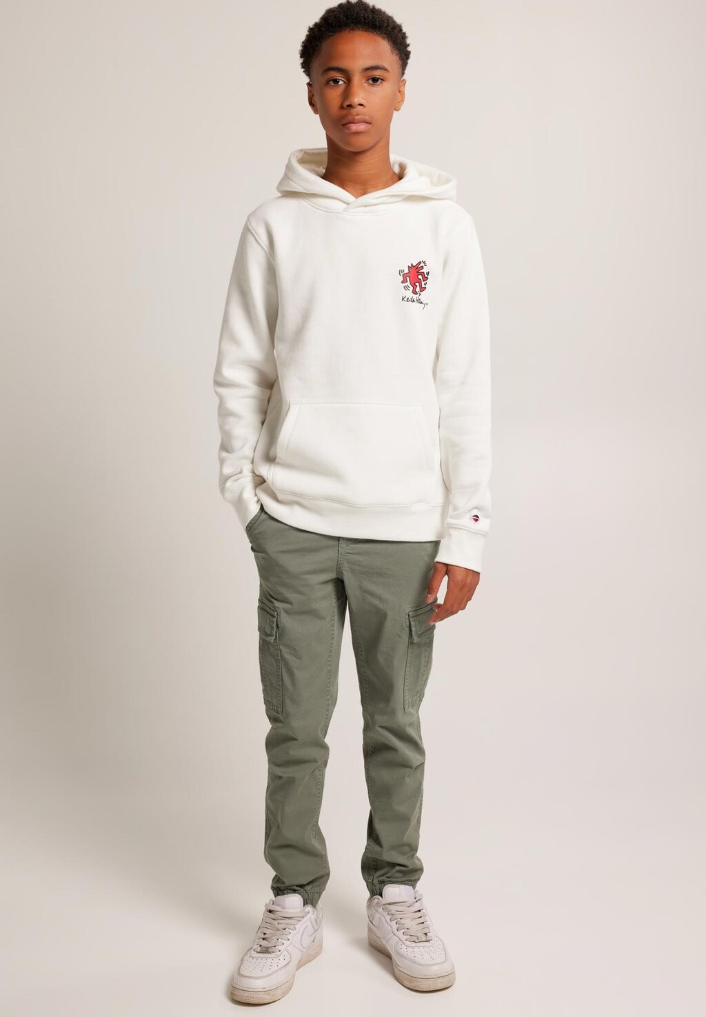 

Брюки карго PHARRELL JR America Today, цвет soft green