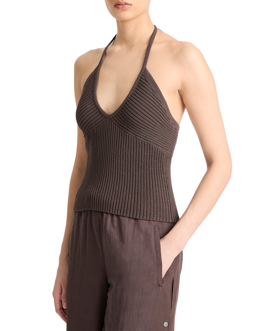 

Свитер с завязками на шее от Vince Tie, синий