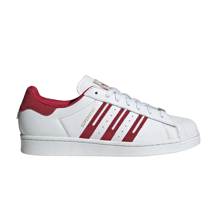 

Кроссовки Superstar, цвет Embroidered Red Stripes