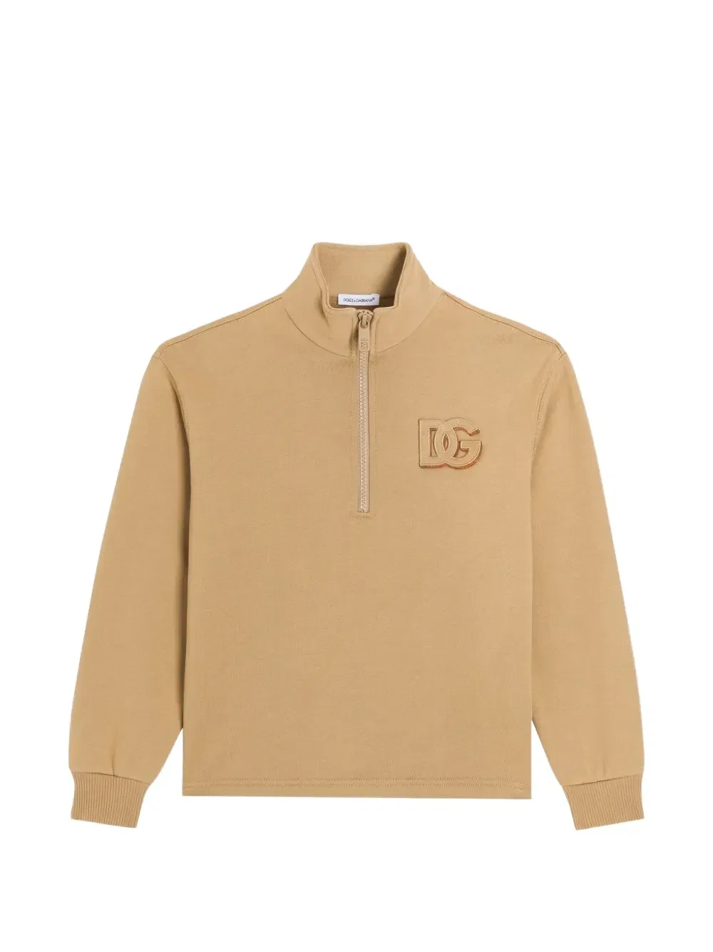 Толстовка с нашивкой DG Dolce & Gabbana Kids, бежевый