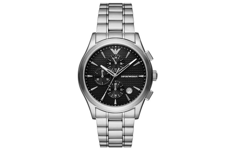 

EMPORIO ARMANI Часы Chronograph Stainless Steel Watch, Black Dial