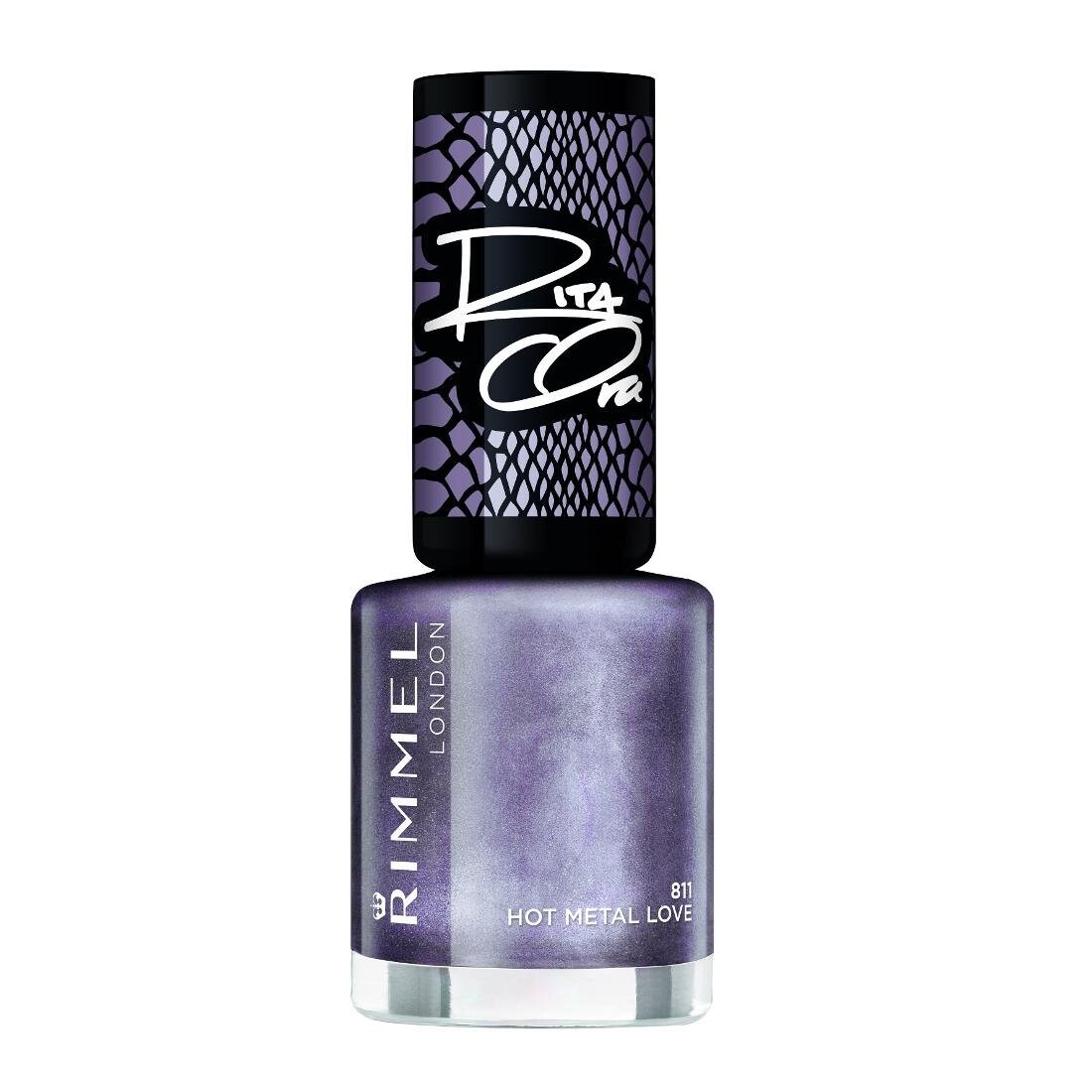

Rimmel, Rita Ora, лак для ногтей, 811 Hot Metal Love, 8 мл