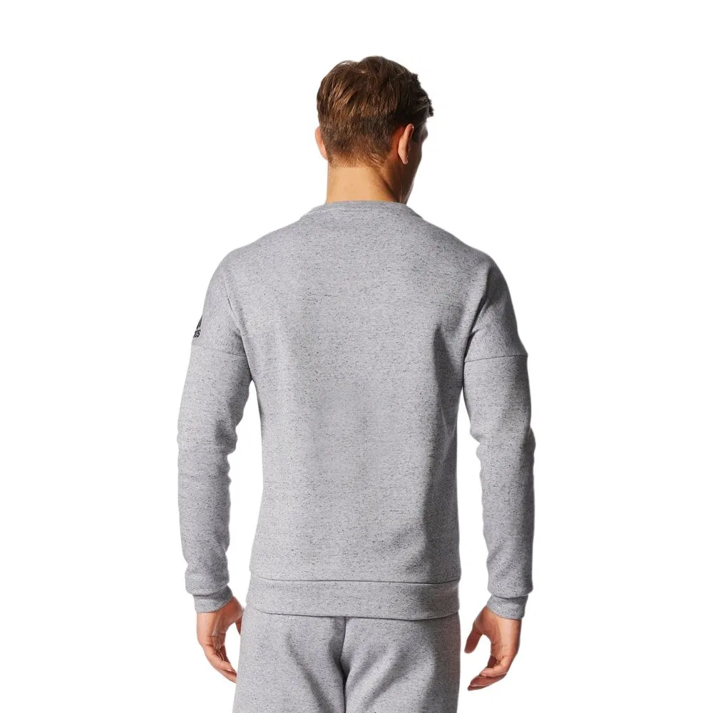 Свитшот мужской Medium Heather Gray Adidas — фото 3