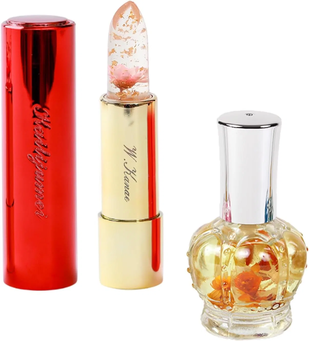 Набор тинт для губ и масло для ногтей Kailijumei Flower Tint Trip & Flower Nail Oil, 3.8 г, желтый The Wow