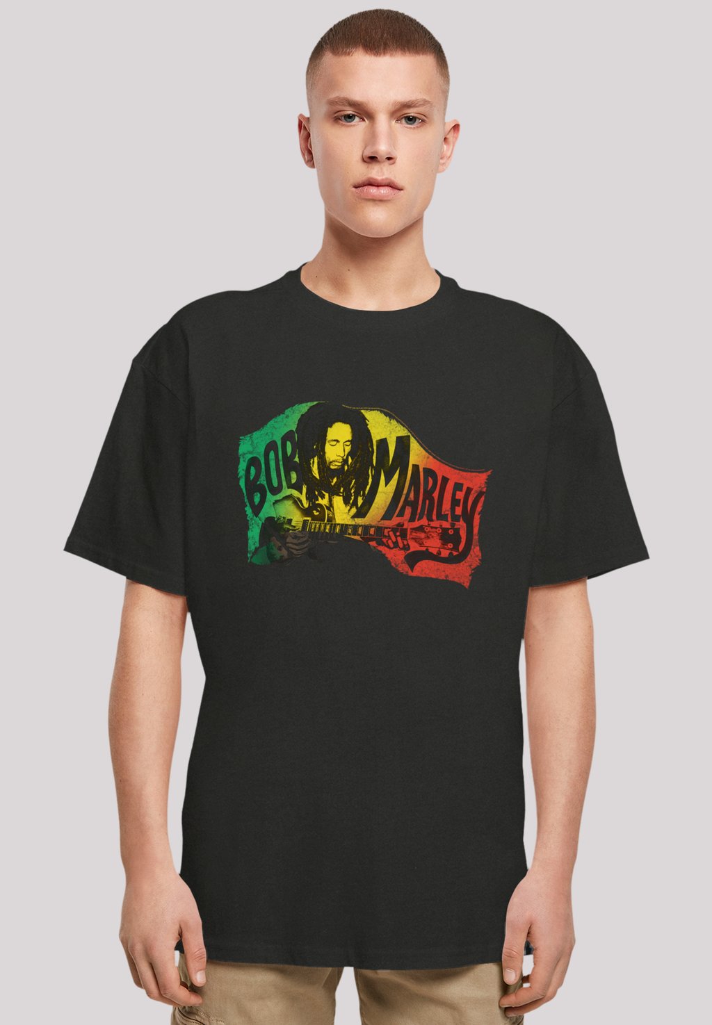 

Футболка с принтом BOB MARLEY CHORDS REGGAE MUSIC BY ROCK OFF F4NT4STIC, черный